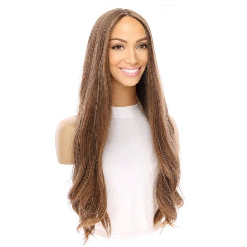 26″ Luxe Silk Top Wig #10 Neutral Light Brown Zig Zag Lace Front