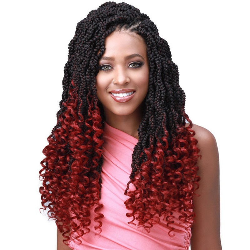 Bobbi Boss Crochet Braid – 2X SENEGAL BOX CURLY TIPS 14″ 1