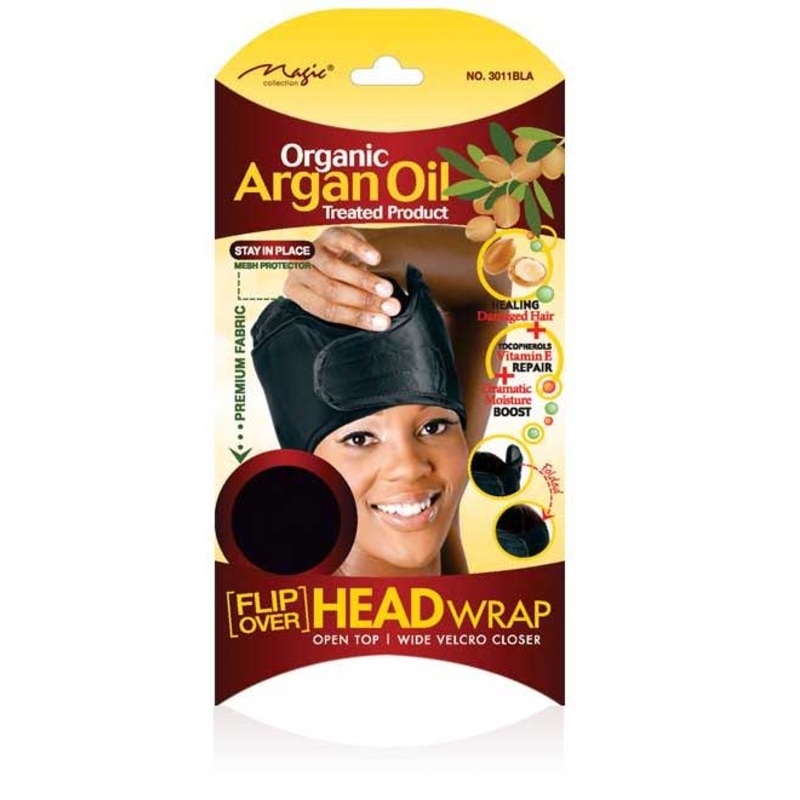 Magic Organic Argan Oil Treated Product HEAD WRAP 3011BLA