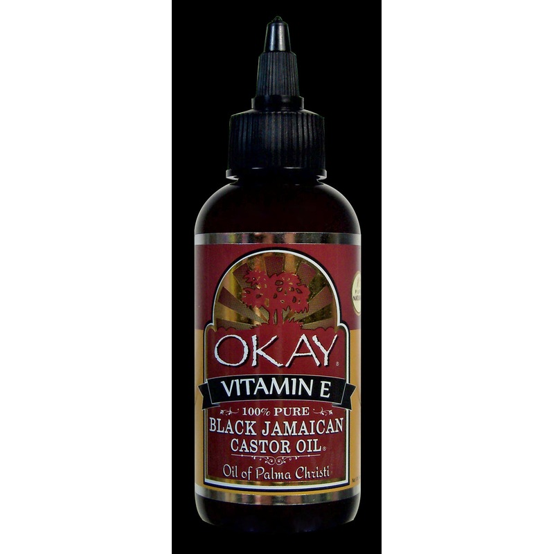 Okay 100% Pure Vitamin E Black Jamaican Castor Oil 4 oz 4 oz