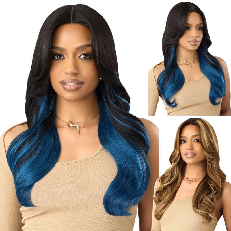 Outre Glueless HD Transparent Basic Lace Front Wig – Avondale 1 JET BLACK
