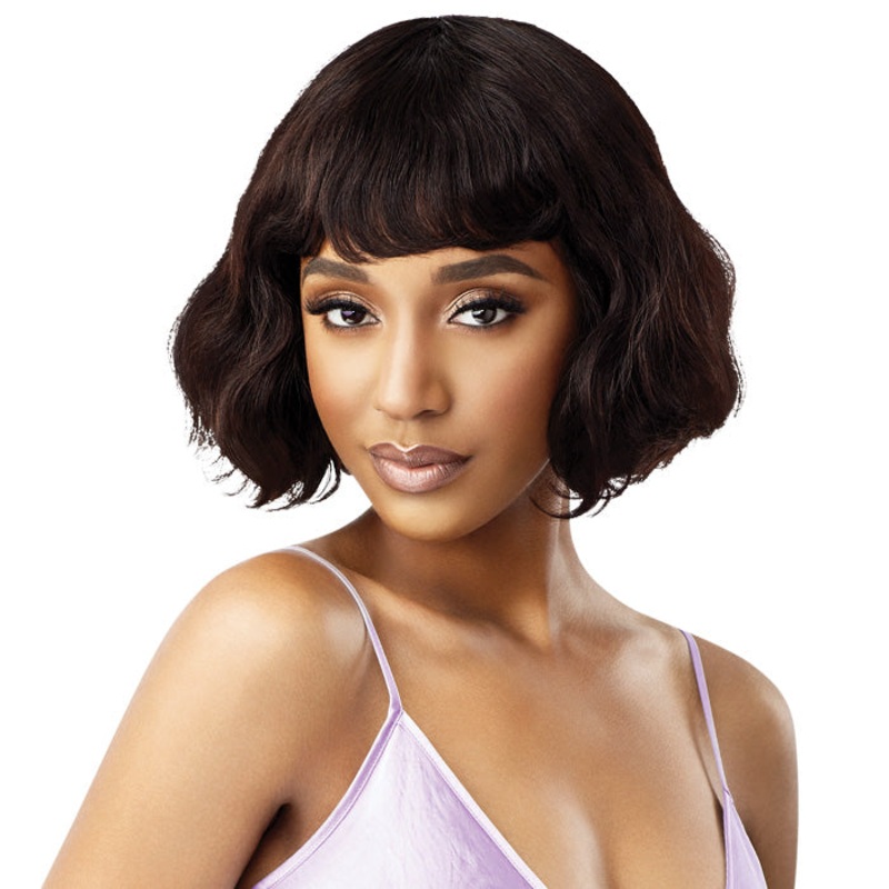 Outre MyTresses Purple Label Unprocessed Human Hair Full Wig HH-MAGNOLIA NBLK