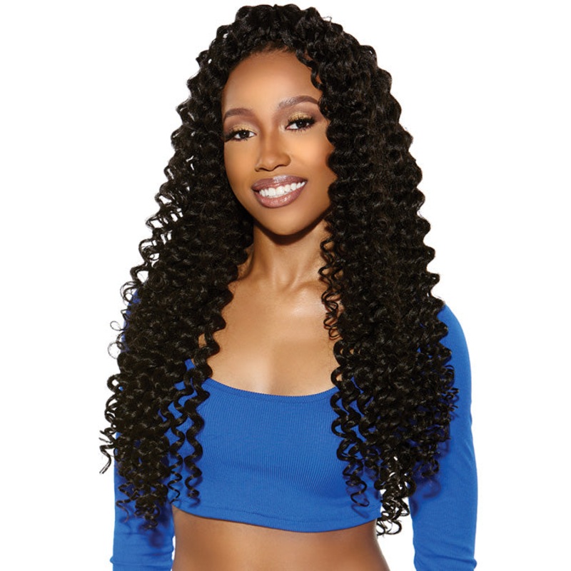 Sensationnel Ruwa Pre-Stretched Crochet Braids – 3X DEEP 18″/24″ 18 1