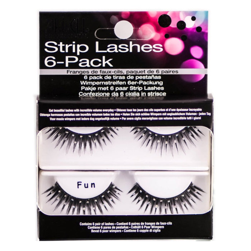 Ardell Strip Lashes 6 Pack Refill – FUN BLACK