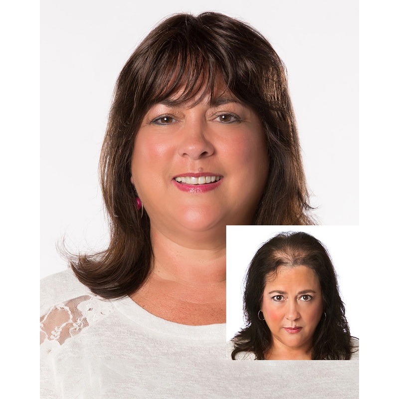 Faux Filler Ultimate Straight Topper HF | Synthetic Hair Wiglet by Toni Brattin Black