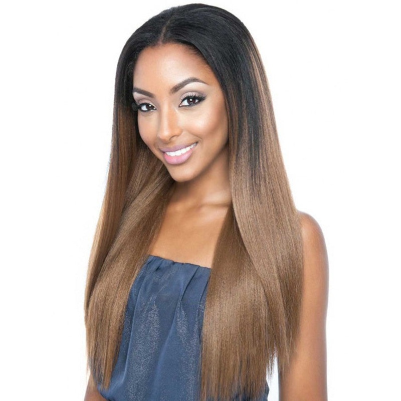 Mega Brazilian Human Hair Mix Uni Weave STRAIGHT NATURAL YAKY 24 Inch OT1B/30