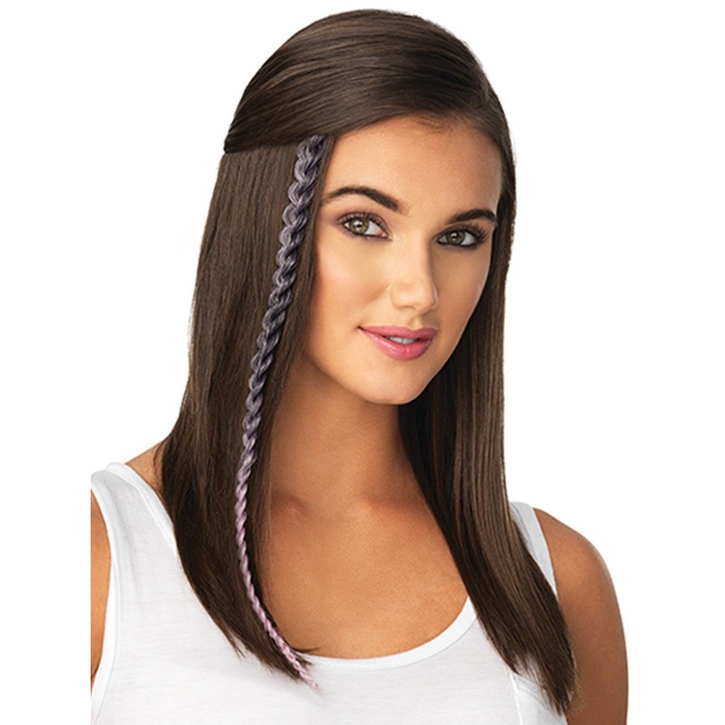 Metallic Braid Synthetic Hair Extension (1 Piece) | Clip In Color | DISCONTINUED