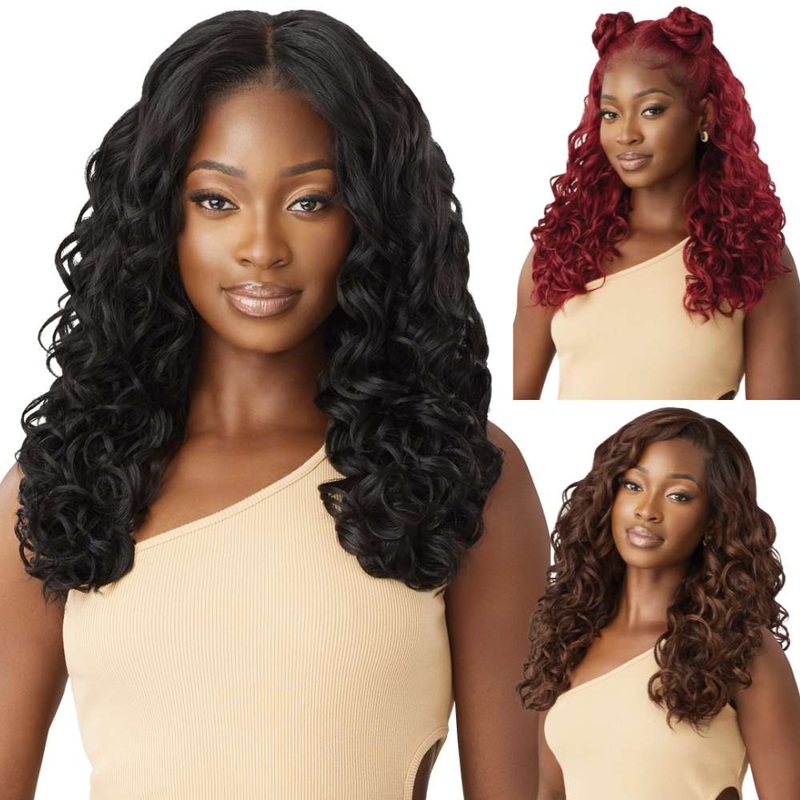 Outre Perfect Hairline 13X6 Lace Frontal Wig – Kashia 1 JET BLACK