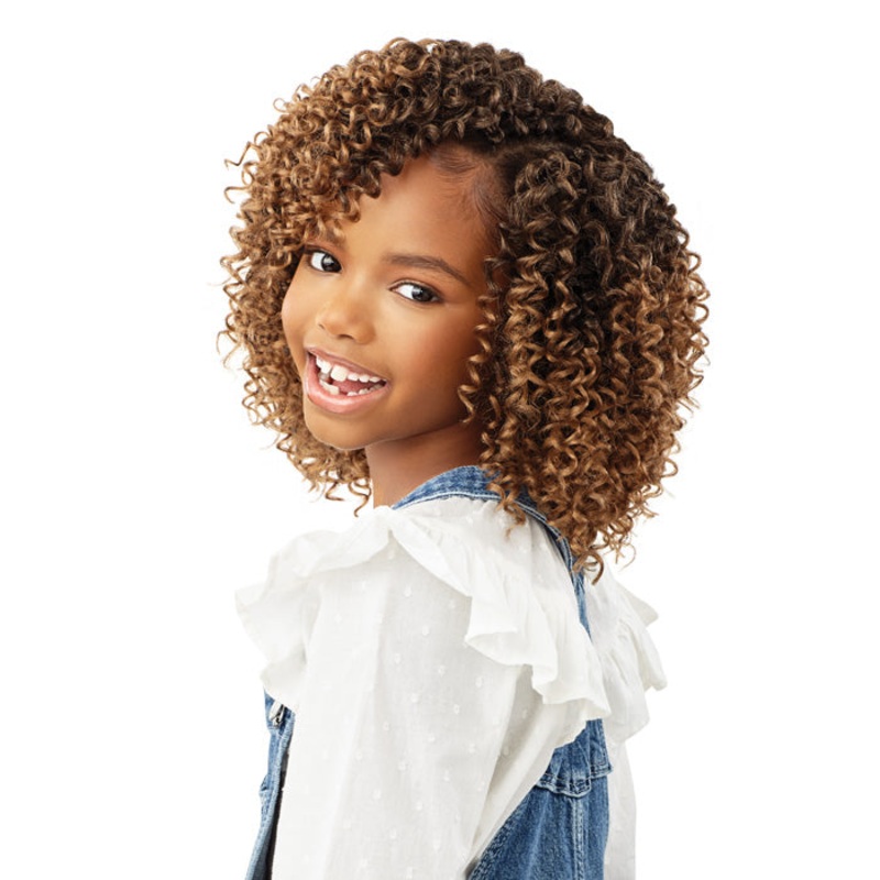 Outre X-Pression Lil Looks Crochet Braid – 2X 3C WHIRLY 6″ 1