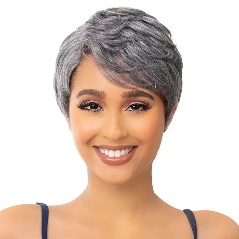 It’s A Wig! Premium Synthetic Lace Part Wig – Keysha 1 JET BLACK