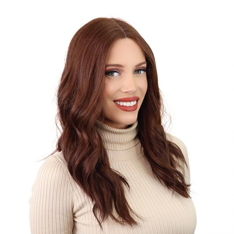 20″ Divine Lace Top Wig Auburn Zig Zag Lace Front