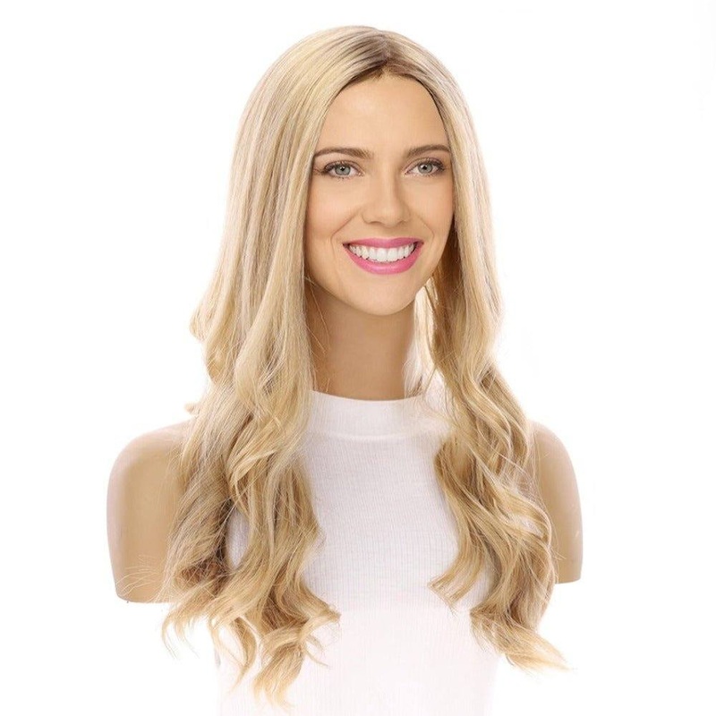 20″ Onyx Silk Top Topper Beige Blonde