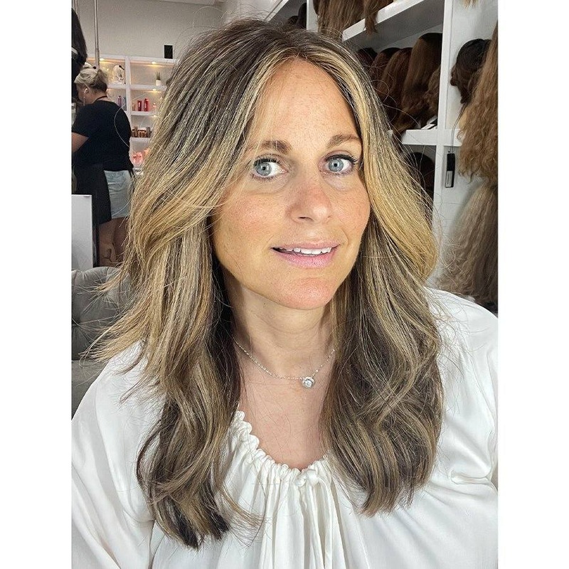 20″ Secret Lace Top Wig #4 Dark Brown w/ Balayage