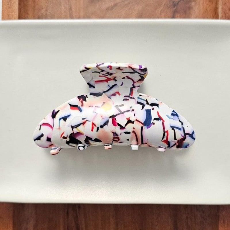 Carmen Hair Claw – Marble Confetti Marble Confetti OneSize