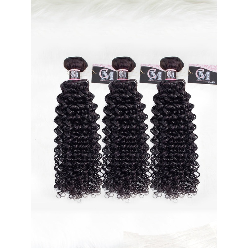 CurlyMe Water Wave Virgin Human Hair 3 Bundles With 13×4 Frontal Natural Black 8 10 12 13×4 Frontal 8