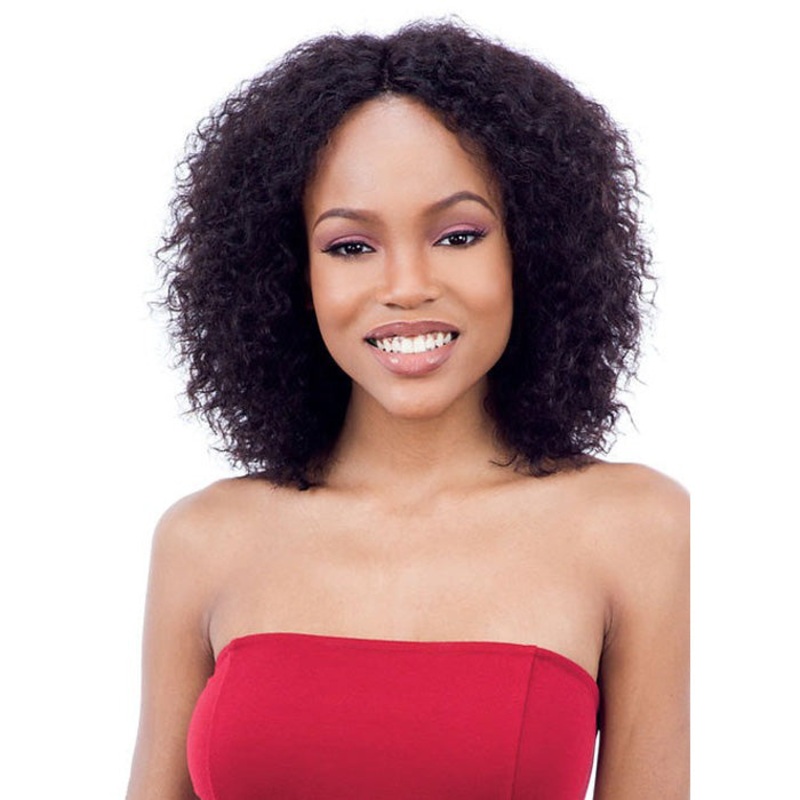 Mayde Beauty Human Hair Wet & Wavy Invisible Lace Part Wig – DEEP CURL NATURAL