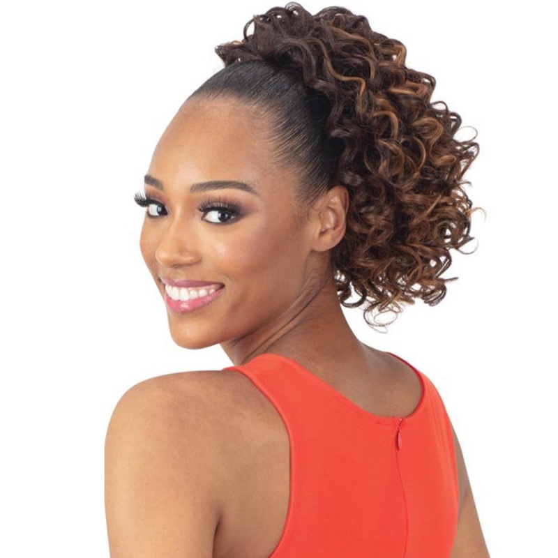 Model Model Gardenia Drawstring Ponytail – APPLE BLOSSOM 1