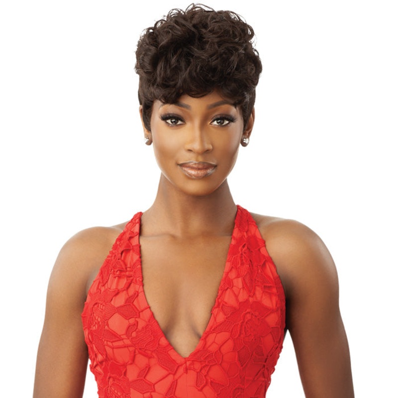 Outre Fab & Fly 100% Unprocessed Human Hair Full Cap Wig – HH LYRA NBLK