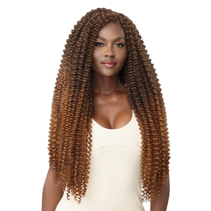 Outre X-Pression Twisted Up Crochet Braids 3X – WATERWAVE FRO TWIST 26″ EXTRA SUPERLONG 1