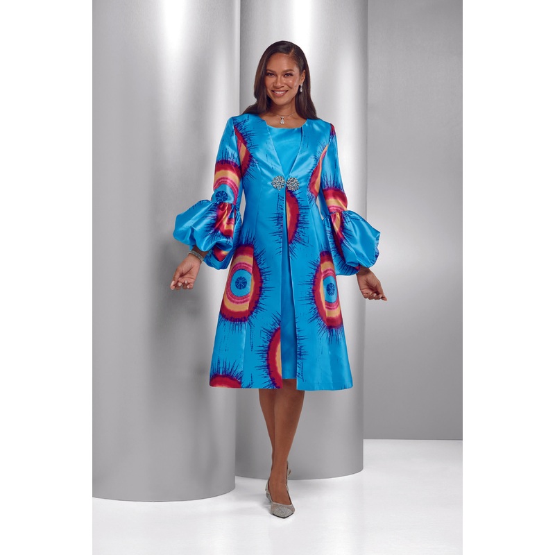 Vivid Colors Jacket Dress by EY Boutique MULTI 14