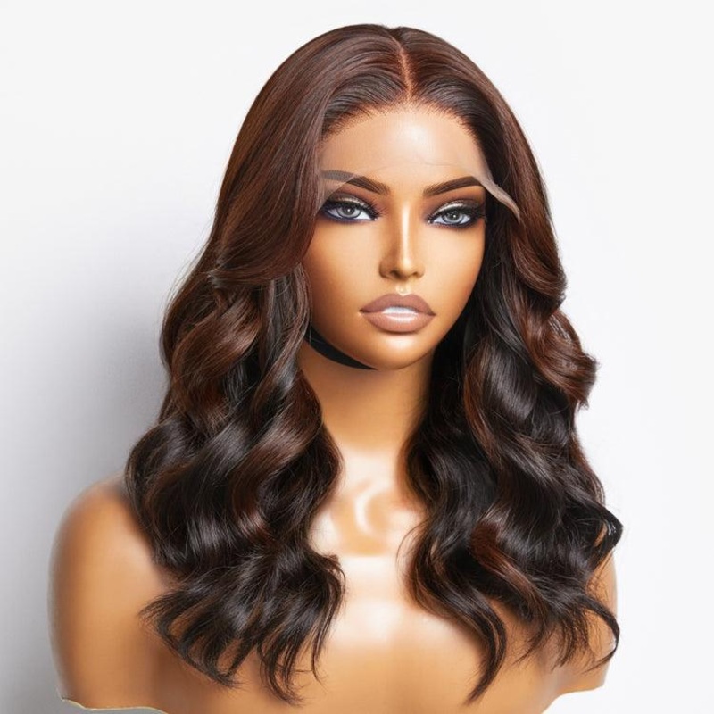 Limited Design | Peekaboo Bronze Brown Loose Body Wave Glueless 5×5 Closure HD Lace Wig | Large & Small Cap Size S (21.5 inches) 12 (Pre-order | 7-Day Crafting) No