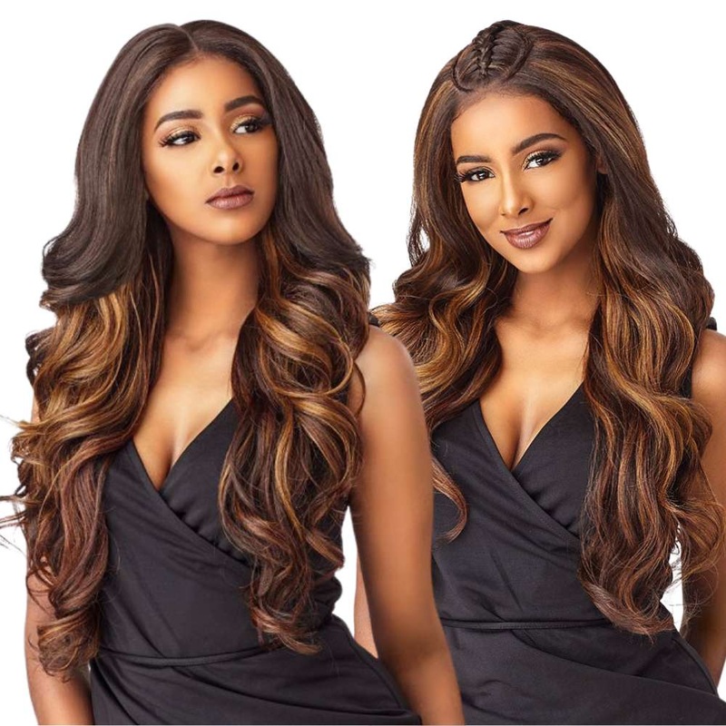 Sensationnel Cloud 9 What Lace 13×6 Lace Frontal Wig – Solana 1 JET BLACK