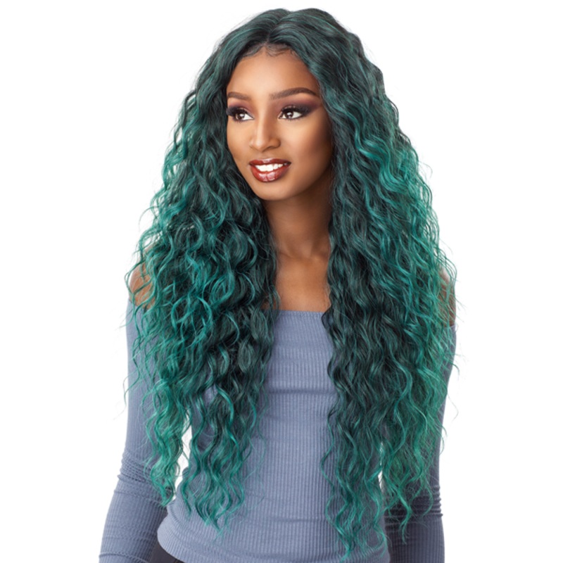 Sensationnel Empress Natural Center Part Synthetic Lace Front Wig ANYA 1