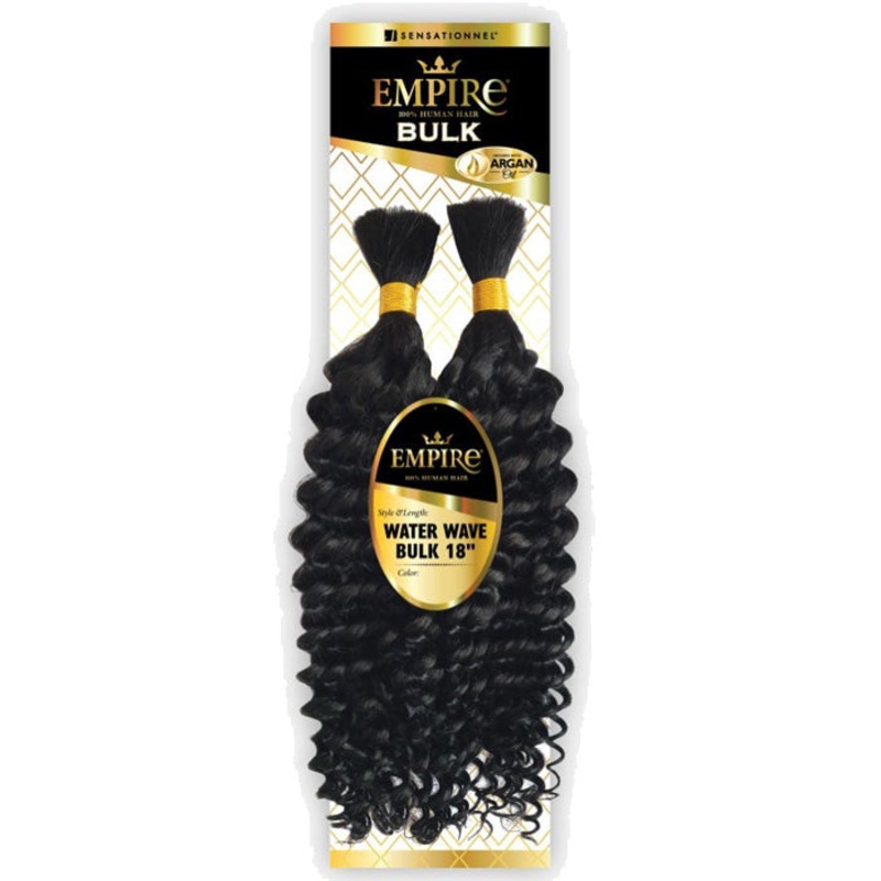 Sensationnel Empire Human Hair Braids – WATER WAVE BULK 18″ / 22″ 18 1