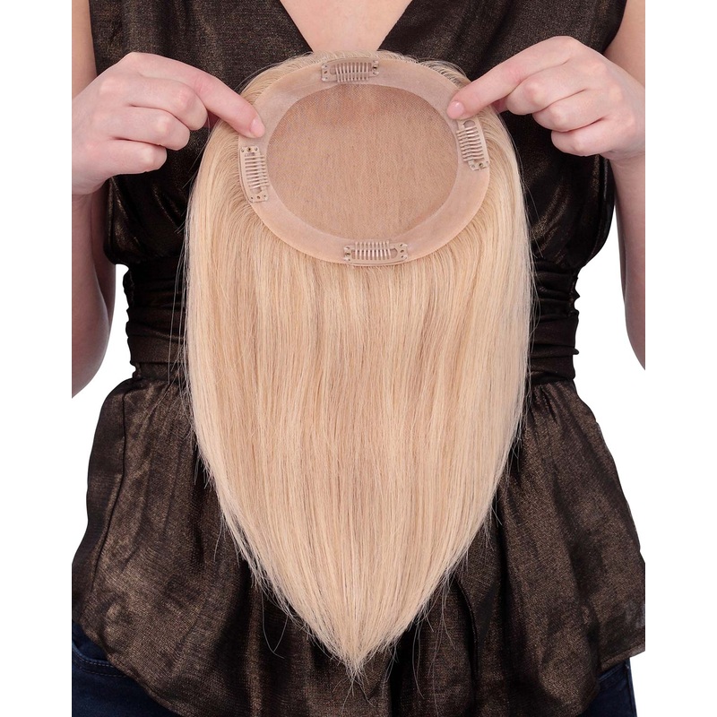 Toppiece 4001 | Monofilament Human Hair Wiglets by Louis Ferre 18Karat Gold