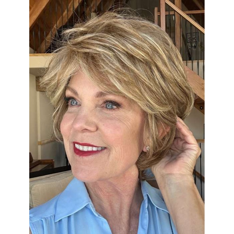 Aubrey | Human Hair/ Synthetic Wig (Hand-Tied) BLACK