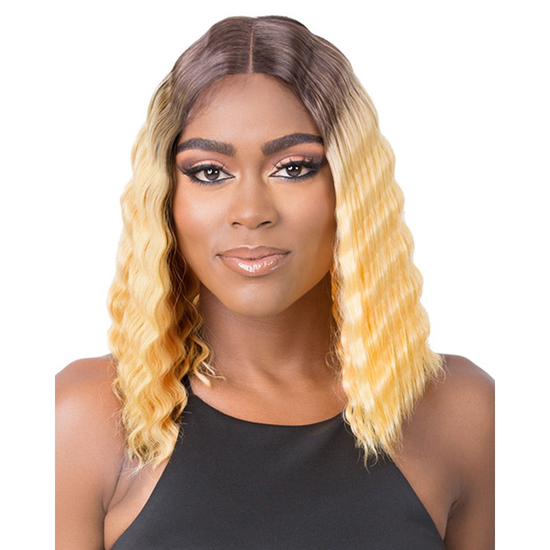 HD Lace Crimped Hair-2 | Lace Front & Lace Part Synthetic Wig by It’s a Wig 1