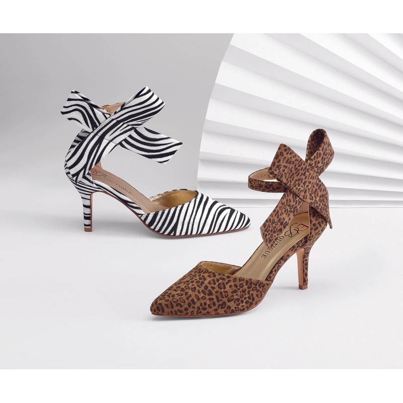 Fabulous Bow Ankle Strap by EY Boutique LEOPARD 9W