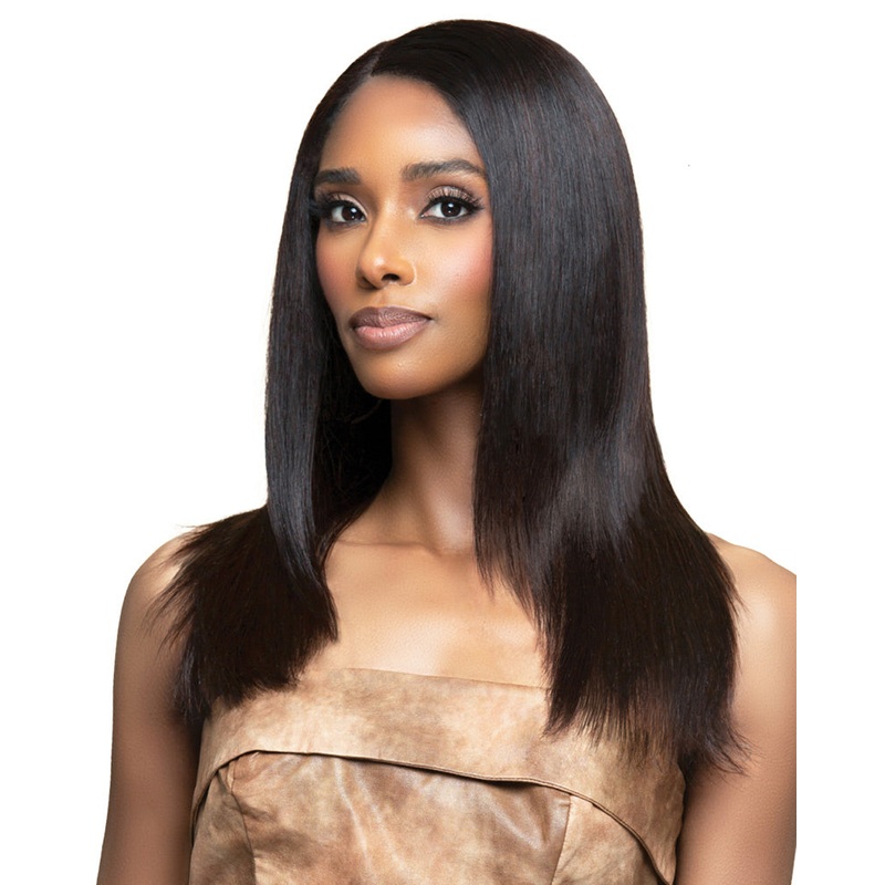 IndiRemi Bone Straight 18 | Lace Front Remy Human Hair Wig by Bobbi Boss FS1B/30