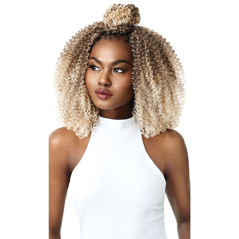 Outre 4X Curlette Crochet Hair – Twist Rod Set 10″ 1 JET BLACK