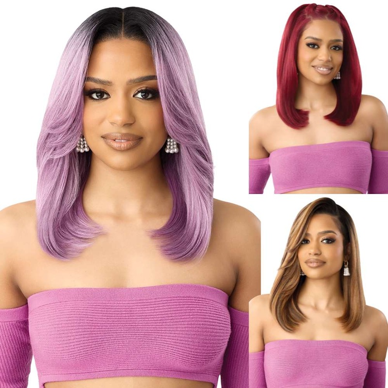 Outre Perfect Hairline Swoop Series 13X4 HD Lace Frontal Wig – Swoop 17 1 JET BLACK