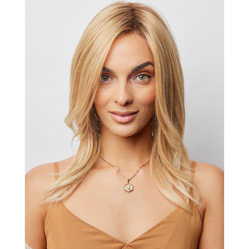 Thea (Exclusive) | Lace Front & Monofilament Top Remy Human Hair Wig by Amore Chocolate Parfait-R