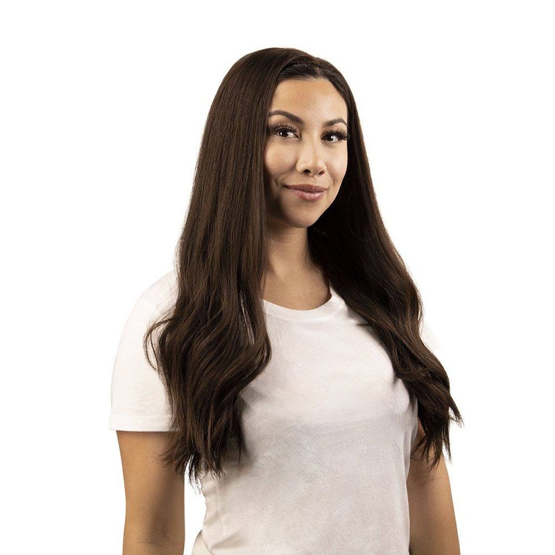 24″ 3/4 Bandfall Wig Dark Brown