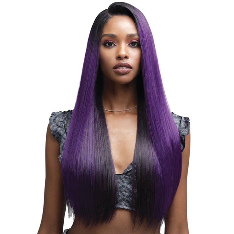 Bobbi Boss Human Hair Blend 13″x4″ Hand-Tied Swiss Lace Front Wig – MBLF180 DAYANA 1