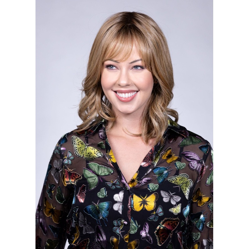 Hepburn Wig by Belle Tress Brown Sugar Blonde-R