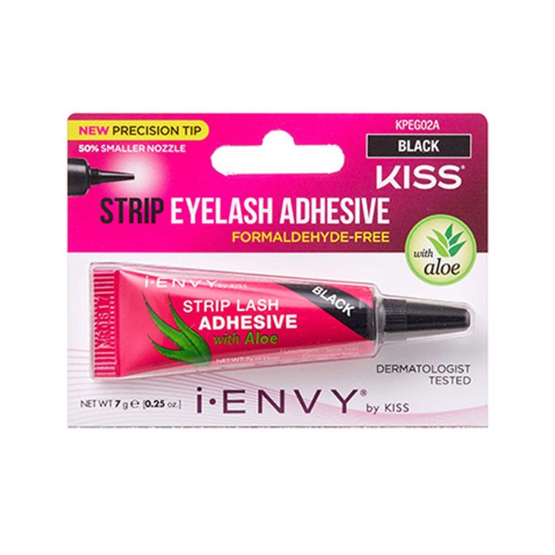 Kiss Aloe Infused Strip Lash Glue – BLACK KPEG02 Jet Black