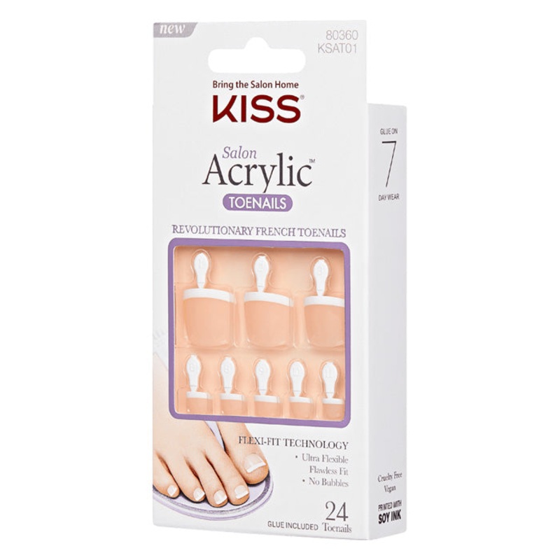 KISS SALON ACRYLIC 24 TOENAIL – WALK AWAY WALK AWAY