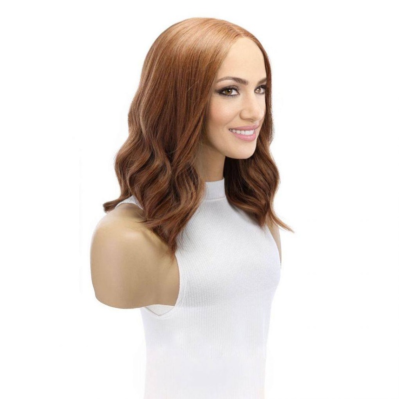 16″ Divine Lace Top Wig Copper Zig Zag Lace Front