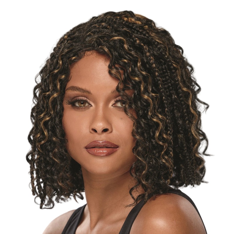Ebonee Hand-tied monofilament lace part Hand-braided Extended neck wig by Especially Yours FS227 A
