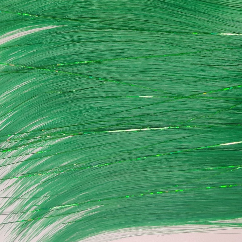 35″ Tinsel Blended Weft Extension – Oh My Green!