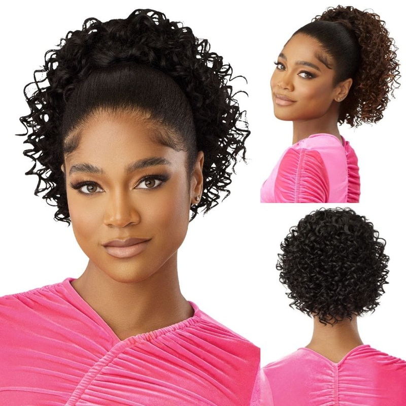 Outre Synthetic Pretty Quick Ponytail – Corrie 1 JET BLACK