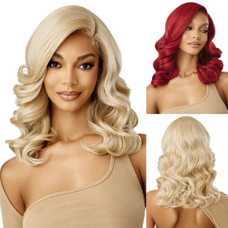 Outre Synthetic SleekLay Part Lace Front Wig – Aluna 1 JET BLACK