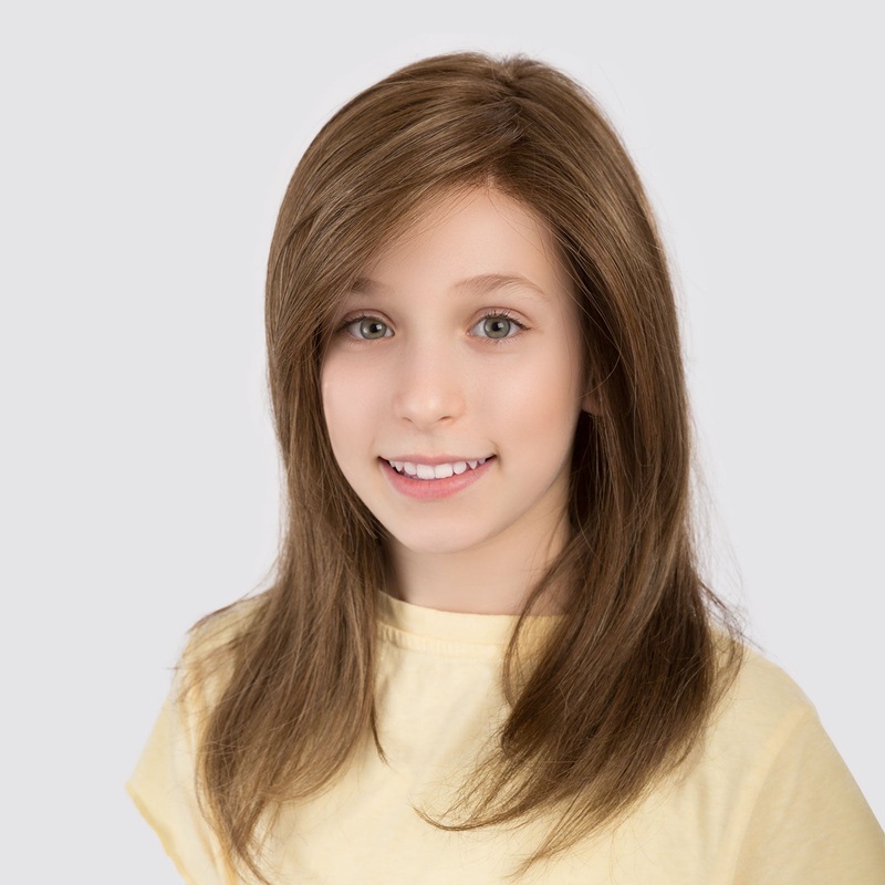 SARA | Kids Synthetic Extended Lace Front Wig | Ellen Wille Dark Brown Ultra Petite