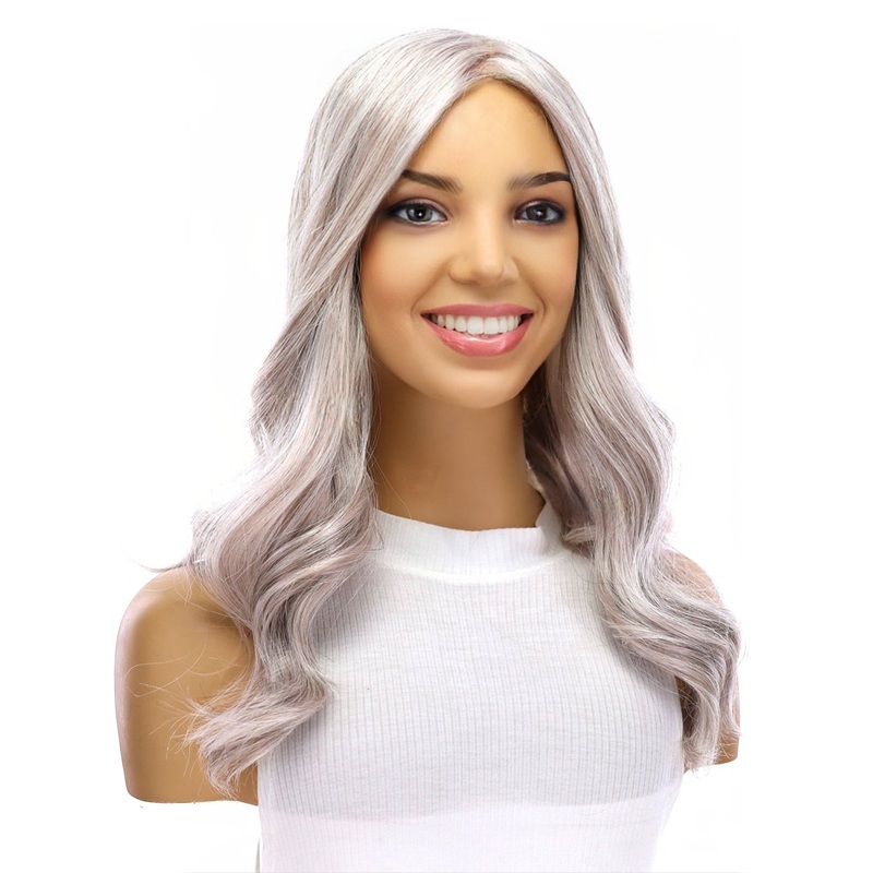 18″ Emerald Silk Top Topper Snow Grey 5 x 6″