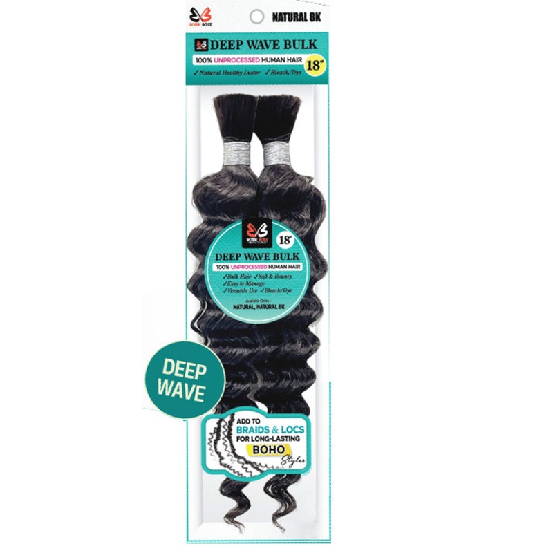 Bobbi Boss 100% Unprocessed Human Hair Bulk – DEEP WAVE BULK 24″ 30
