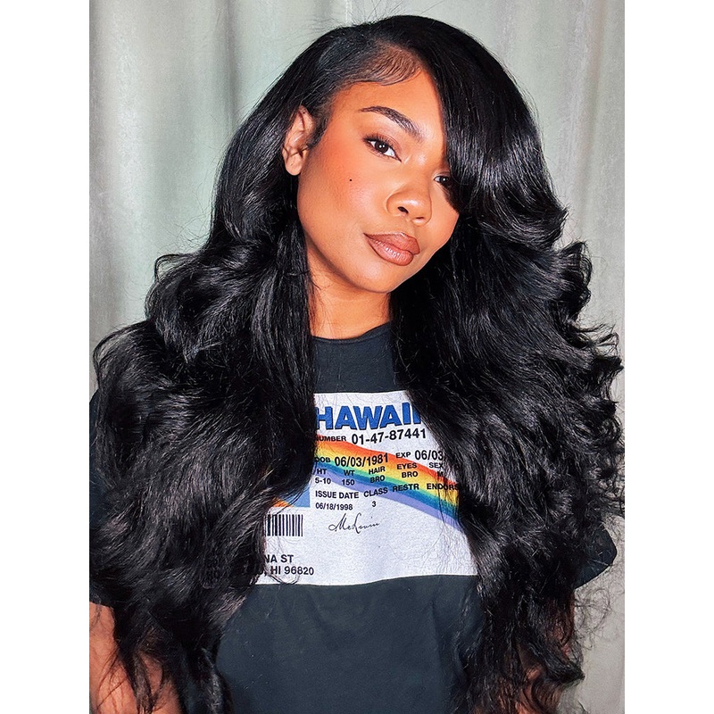 CurlyMe Kinky Straight Virgin Human Hair Bundles with Lace Frontal Natural Black 18 20 22 No need No need